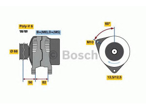 BOSCH 0 124 325 054 kintamosios srovės generatorius 
 Elektros įranga -> Kint. sr. generatorius/dalys -> Kintamosios srovės generatorius
500358338, 504011575