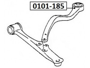ASVA 0101-185 valdymo svirties/išilginių svirčių įvorė 
 Ašies montavimas/vairavimo mechanizmas/ratai -> Valdymo svirtis/pasukamosios svirties sujungimas -> Montavimas/sutvirtinimas
48655-30170, 48660-30280, 48660-30281