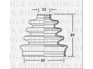 BORG & BECK BCB2286 gofruotoji membrana, kardaninis velenas 
 Ratų pavara -> Gofruotoji membrana
