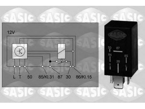 SASIC 9316004 relė, kaitinimo žvakių sistema
