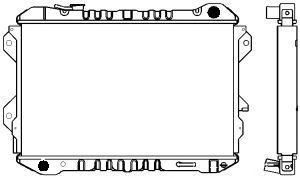 SAKURA  Automotive 1301-0242 radiatorius, variklio aušinimas