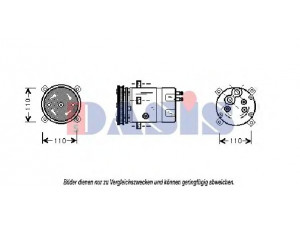 AKS DASIS 850736N kompresorius, oro kondicionierius 
 Oro kondicionavimas -> Kompresorius/dalys