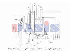 AKS DASIS 851274N magnetinė sankaba, oro kondicionieriaus kompresorius