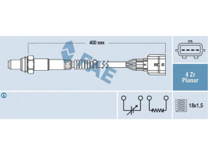 FAE 77506 lambda jutiklis 
 Išmetimo sistema -> Lambda jutiklis
82 00 830 903, 82 00 830 903