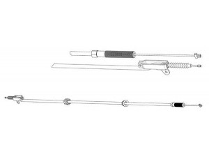 KAWE VO02125 trosas, stovėjimo stabdys 
 Stabdžių sistema -> Valdymo svirtys/trosai
1387937, 13879370, 3516478, 35164789