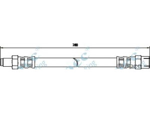 APEC braking HOS3139 stabdžių žarnelė 
 Stabdžių sistema -> Stabdžių žarnelės
893611775, 893611775