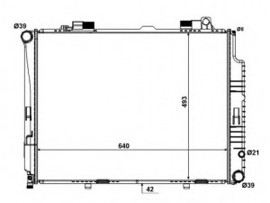 NRF 58434 radiatorius, variklio aušinimas 
 Aušinimo sistema -> Radiatorius/alyvos aušintuvas -> Radiatorius/dalys
2105004903, 2105006303, A2105004903