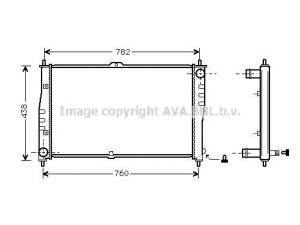 AVA QUALITY COOLING KA2018 radiatorius, variklio aušinimas 
 Aušinimo sistema -> Radiatorius/alyvos aušintuvas -> Radiatorius/dalys
0K55215200A, 0K55215200B, 0K55215200C