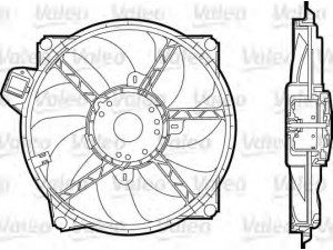 VALEO 696376 ventiliatorius, radiatoriaus 
 Aušinimo sistema -> Oro aušinimas
214810898R