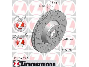 ZIMMERMANN 150.3473.70 stabdžių diskas 
 Dviratė transporto priemonės -> Stabdžių sistema -> Stabdžių diskai / priedai
3411 2 282 805