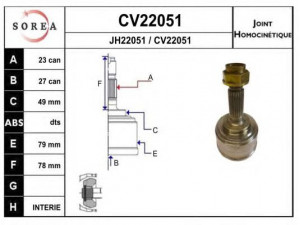 EAI CV22051K jungčių komplektas, kardaninis velenas
HA-13-02