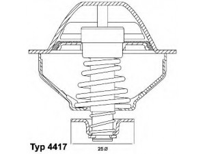 WAHLER 410289.81D termostatas, aušinimo skystis 
 Aušinimo sistema -> Termostatas/tarpiklis -> Thermostat
50 425 8346, 50 432 0545