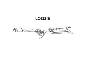 VENEPORTE LC43219 galinis duslintuvas 
 Išmetimo sistema -> Duslintuvas
46445400