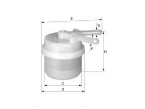 UNIFLUX FILTERS XB15 kuro filtras 
 Techninės priežiūros dalys -> Papildomas remontas
16900-SE0-000, 16900-SE0-003, 16900-SE0-004