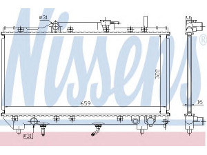 NISSENS 64806 radiatorius, variklio aušinimas 
 Aušinimo sistema -> Radiatorius/alyvos aušintuvas -> Radiatorius/dalys
16400-02160, 16400-11580, 16400-15570
