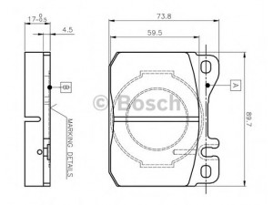 BOSCH 0 986 TB2 051 stabdžių trinkelių rinkinys, diskinis stabdys 
 Techninės priežiūros dalys -> Papildomas remontas
000 420 59 20, 000 420 60 20, 000 420 94 20