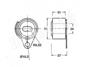 IPS Parts ITB-6525 įtempiklis, paskirstymo diržas
7700 726 440, 7700 863 113