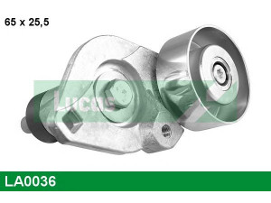 LUCAS ENGINE DRIVE LA0036 įtempiklio skriemulys, V formos rumbuotas diržas 
 Diržinė pavara -> V formos rumbuotas diržas/komplektas -> Įtempiklio skriemulys