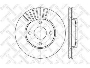 STELLOX 6020-2549V-SX stabdžių diskas 
 Stabdžių sistema -> Diskinis stabdys -> Stabdžių diskas
1148202, 1320585, 1323620, 2S611125AA