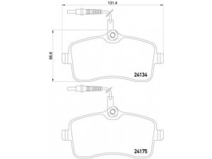 BREMBO P 61 109 stabdžių trinkelių rinkinys, diskinis stabdys 
 Techninės priežiūros dalys -> Papildomas remontas
1611456580, 425347, 425422, 425478