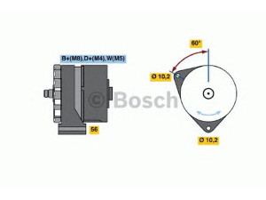 BOSCH 6 033 GB3 045 kintamosios srovės generatorius
01181096, 118 1096