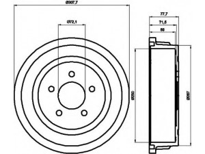 HELLA 8DT 355 300-721 stabdžių būgnas 
 Stabdžių sistema -> Būgninis stabdys -> Stabdžių būgnas
4683433, 4683664, 4721263, 4877433