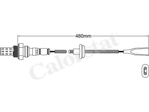 CALORSTAT by Vernet LS110014 lambda jutiklis 
 Variklis -> Variklio elektra
025906265