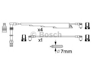 BOSCH 0 986 356 300 uždegimo laido komplektas 
 Kibirkšties / kaitinamasis uždegimas -> Uždegimo laidai/jungtys