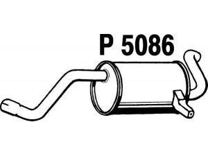 FENNO P5086 galinis duslintuvas 
 Išmetimo sistema -> Duslintuvas
8200276050, 8200276174, 8200276188