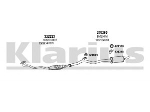 KLARIUS 060195E išmetimo sistema 
 Išmetimo sistema -> Išmetimo sistema, visa