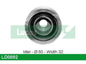 LUCAS ENGINE DRIVE LD0892 įtempiklio skriemulys, paskirstymo diržas
077109244A
