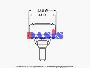 AKS DASIS 750518N termostatas, aušinimo skystis 
 Aušinimo sistema -> Termostatas/tarpiklis -> Thermostat