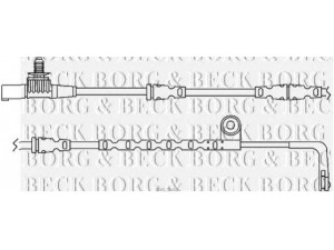 BORG & BECK BWL3046 įspėjimo kontaktas, stabdžių trinkelių susidėvėjimas
SEM500062
