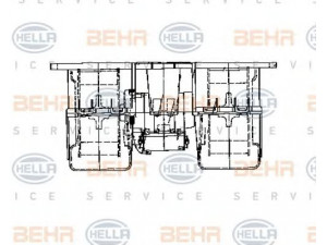 HELLA 8EW 009 158-071 vidaus pūtiklis 
 Šildymas / vėdinimas -> Orpūtė/dalys
001 830 87 08, A 001 830 87 08