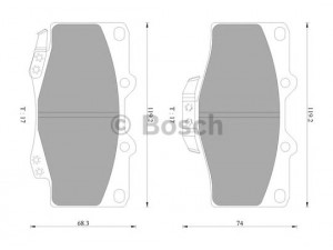 BOSCH 0 986 AB2 321 stabdžių trinkelių rinkinys, diskinis stabdys 
 Techninės priežiūros dalys -> Papildomas remontas
1V1S3328Z, MN-313M, 04465 04010