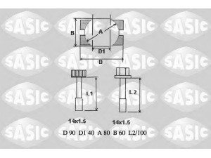 SASIC T773020 remonto komplektas, trauklė
0003500105, 0005860135, 0005861833