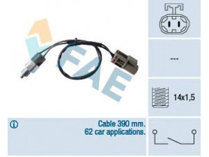 FAE 40820 jungiklis, atbulinės eigos žibintas 
 Elektros įranga -> Šviesų jungikliai/relės/valdymas -> Šviesų jungiklis/svirtis
32005-2J000, 32005-2J010, 32005-33G14