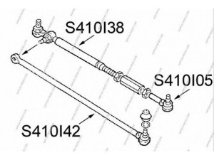 NPS S410I42 išilginės vairo trauklės galas 
 Vairavimas -> Vairo mechanizmo sujungimai
48900-70A60, 4890084C050, 48900A83301