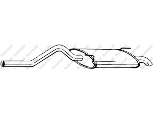 BOSAL 278-573 galinis duslintuvas 
 Išmetimo sistema -> Duslintuvas
6K9.253.609, 6K9.253.609E, 6K9.253.609F