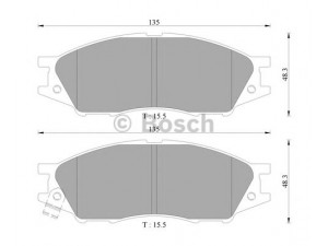 BOSCH 0 986 AB3 062 stabdžių trinkelių rinkinys, diskinis stabdys 
 Techninės priežiūros dalys -> Papildomas remontas
1N13-33-28Z, 1N14-33-28Z, 1N17-33-28Z