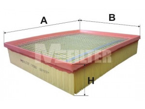 MFILTER K 7050 oro filtras 
 Techninės priežiūros dalys -> Techninės priežiūros intervalai
2H0 129 620, 2H0 129 620 B, 2H0 129 620 C
