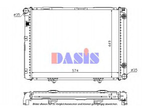 AKS DASIS 121590N radiatorius, variklio aušinimas