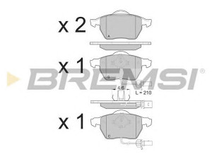BREMSI BP3071 stabdžių trinkelių rinkinys, diskinis stabdys 
 Techninės priežiūros dalys -> Papildomas remontas
4B0615116A, 4B0615116F, 4B0615116G