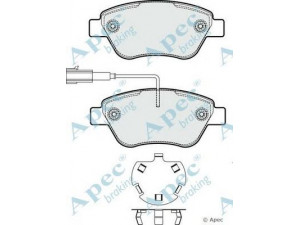 APEC braking PAD1775 stabdžių trinkelių rinkinys, diskinis stabdys 
 Techninės priežiūros dalys -> Papildomas remontas
77365543, 77366134