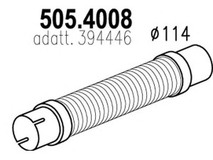 ASSO 505.4008 lanksti žarna, išmetimo sistema
394446