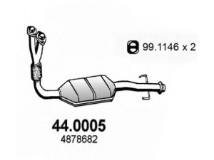 ASSO 44.0005 katalizatoriaus keitiklis 
 Išmetimo sistema -> Katalizatoriaus keitiklis
4225736, 4878682, 4960175