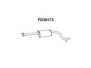 VENEPORTE FD30173 priekinis duslintuvas 
 Išmetimo sistema -> Duslintuvas
1036190, 1101023, 1118682
