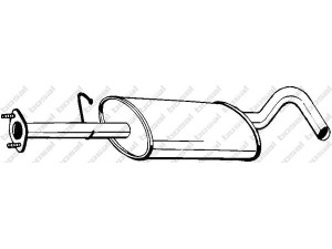 BOSAL 154-081 vidurinis duslintuvas 
 Išmetimo sistema -> Duslintuvas
1013124, 1019675, 7167023