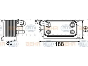 HELLA 8MO 376 747-161 alyvos aušintuvas, variklio alyva 
 Aušinimo sistema -> Radiatorius/alyvos aušintuvas -> Alyvos aušintuvas
6G91-7A095-AD, 6G917A095AC, LR002916