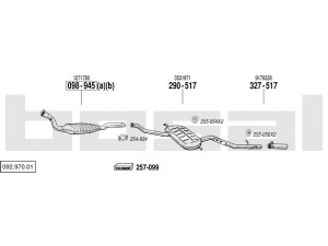 BOSAL 092.970.01 išmetimo sistema 
 Išmetimo sistema -> Išmetimo sistema, visa